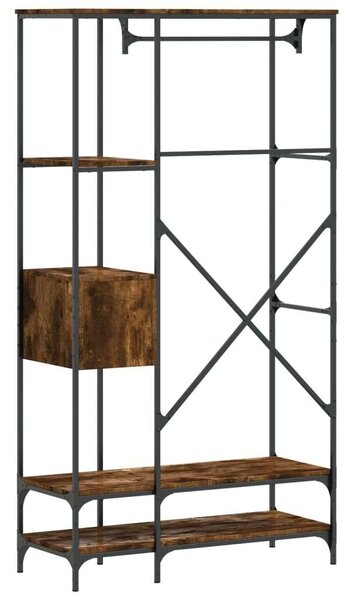 VidaXL Ruhatartó - Füstös Tölgy - 97x40x180 cm