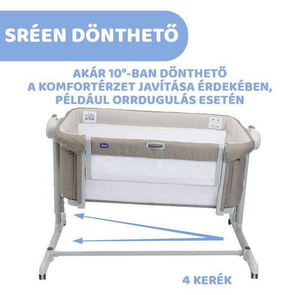 Chicco Next2Me Magic Evo Babaágy - Együttalvó Kiságy