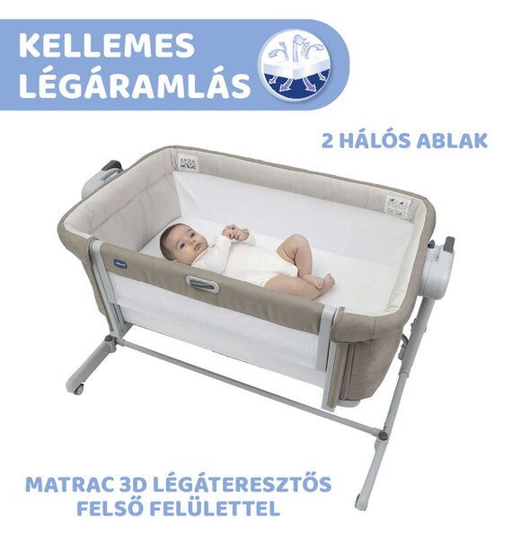 Chicco Next2Me Magic Evo Babaágy - Együttalvó Kiságy