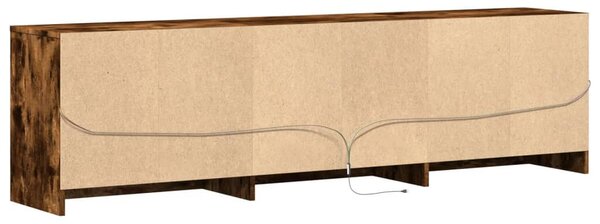 VidaXL Fa LED TV Szekrény - Füstös Tölgy - 180cm