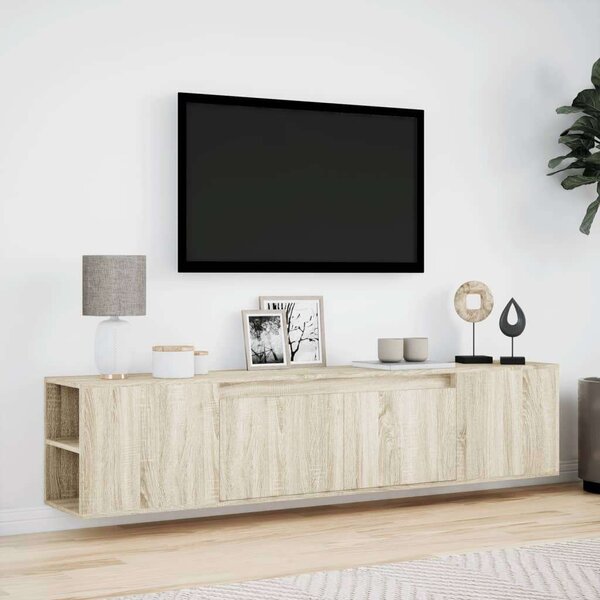VidaXL TV Szekrény - Sonoma Tölgy - Fali - 180cm