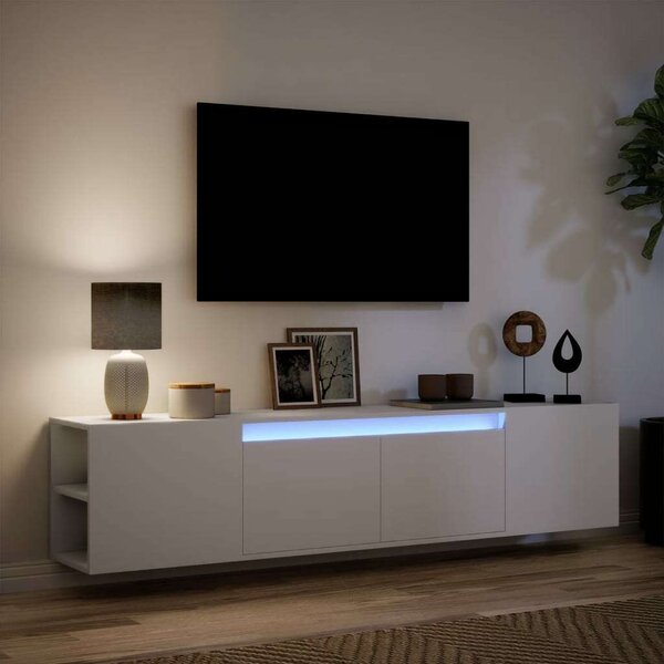 VidaXL Falra Szerelhető TV Szekrény - Fehér - 180 cm