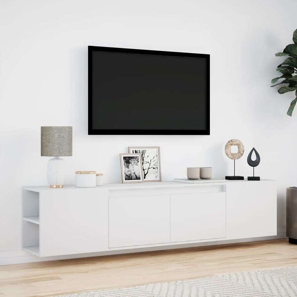 VidaXL Falra Szerelhető TV Szekrény - Fehér - 180 cm