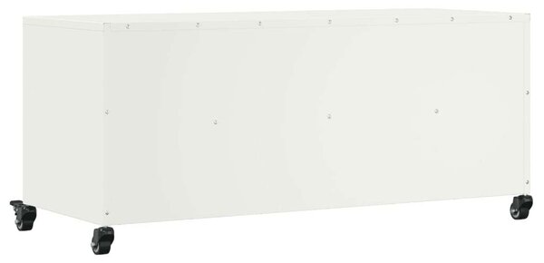 VidaXL Fehér Acél TV-szekrény - 100,5x39x43,5 cm