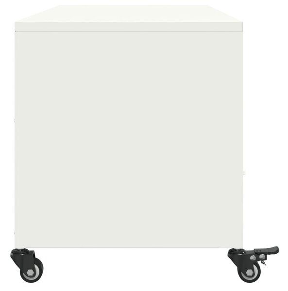 VidaXL Fehér Acél TV-szekrény - 100,5x39x43,5 cm