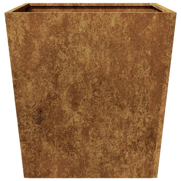 VidaXL 2 db corten acél kerti növénytartó 50 x 50 x 50 cm