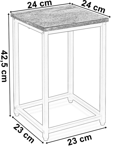 ARBEN CRAFT loft stílusú virágtartó 40 cm