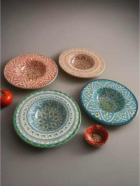 Peremes kis csésze tányér pasztel színekben 20 cm x 5 cm