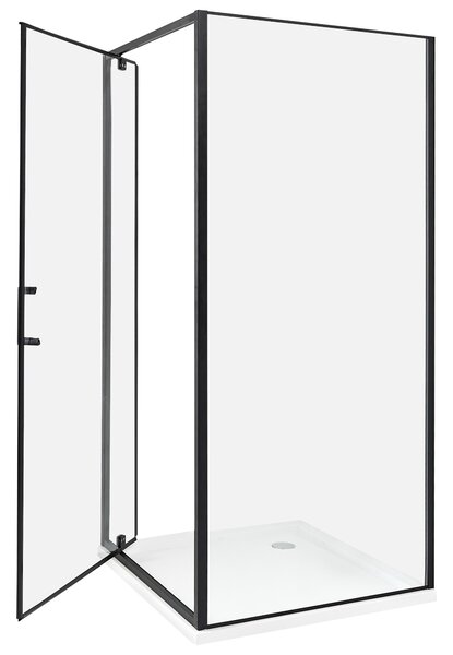 Zuhanykabin DARLI 90 x 90 x 185 cm Fekete