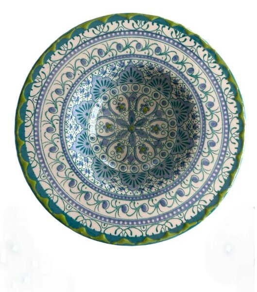 Peremes kis csésze tányér pasztell világoszöld színben 20 cm x 5 cm
