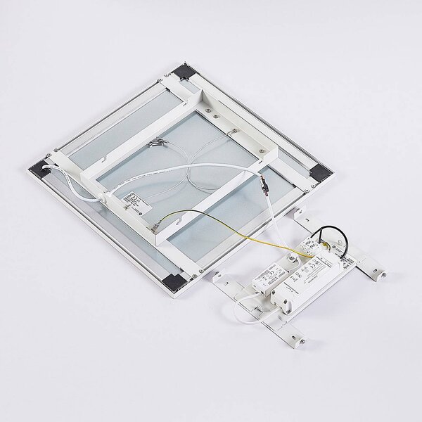 Arcchio LED panel, CCT Lysander, 39 cm, fehér, alumínium, dimmelhető, Fehér / opál, Dolgozószoba / Iroda, Alumínium, Modern