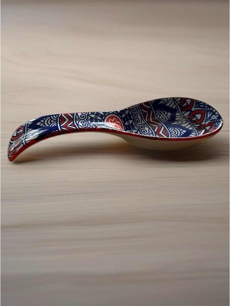 Szicíliai Korall kerámia kanáltámasz (22 × 7 cm)