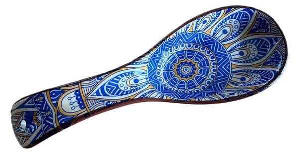 Mediterrán Napkorong kerámia kanáltámasz (22 × 7 cm)
