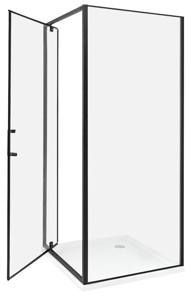 Zuhanykabin DARLI 80 x 80 x 185 cm Fekete