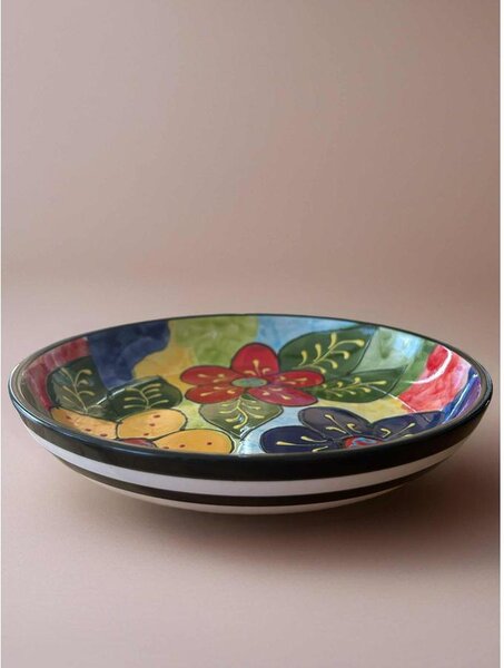 Mediterrán tarka salátástál 23 cm átmérővel
