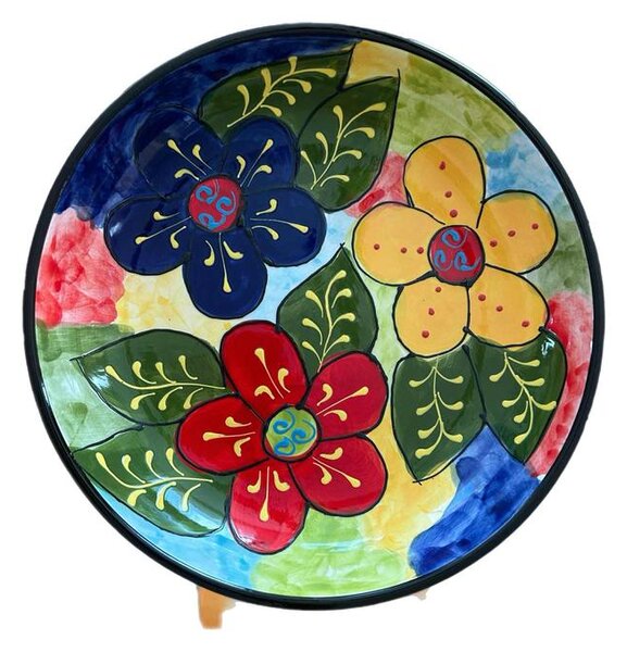 Mediterrán tarka salátástál 23 cm átmérővel
