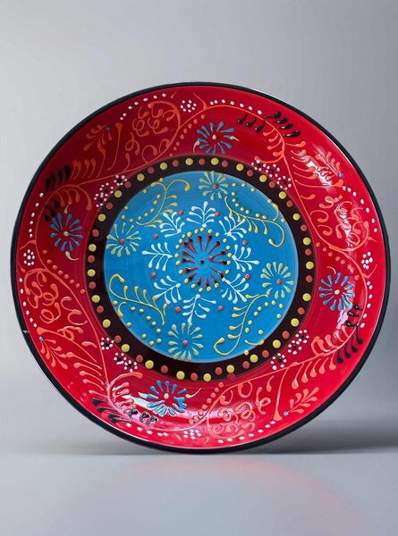 Toscana Rosso Mediterraneo kerámia salátástál – 26 cm