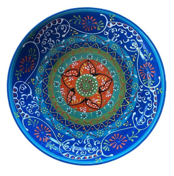 Toscana Blu Giardino kerámia salátástál – 26 cm