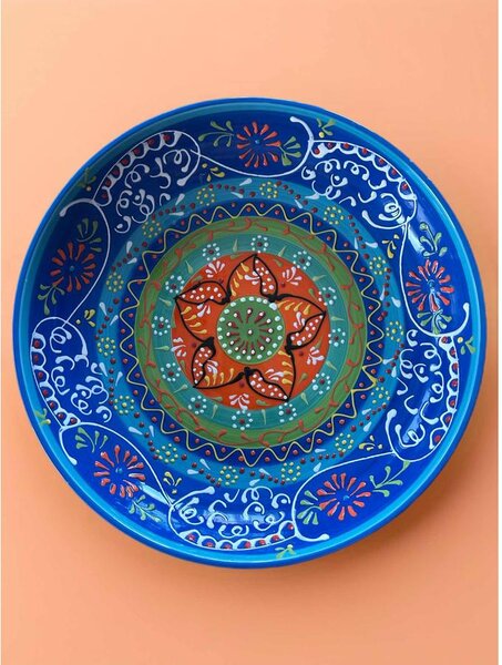 Toscana Blu Giardino kerámia salátástál – 26 cm