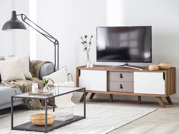 TV állvány ACTON Barna/fehér