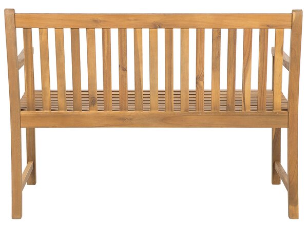Kerti pad VIVARA 120 cm Tanúsított akácfa Világosbarna