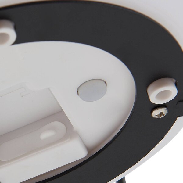 Lindby LED napelemes lámpa Kelda, fekete, fém, 38cm, dim., dimmelhető, Fekete, Alumínium, Modern