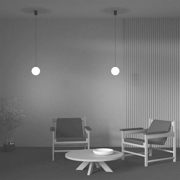 Maytoni modern függeszték luna fehér fekete myp039pl-5w4k-10-b