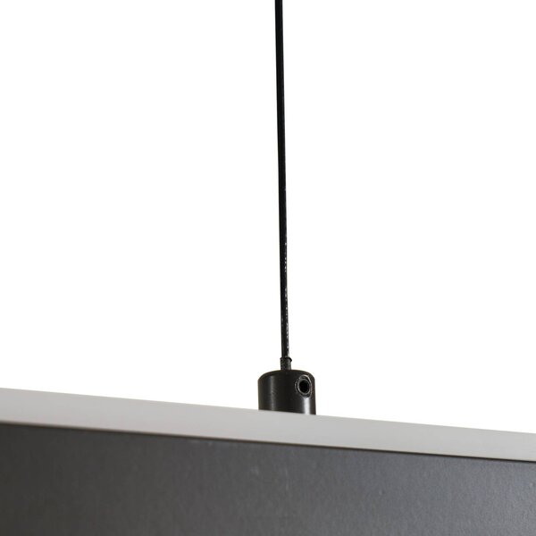 Lucande Pendolo LED-es függőlámpa, fekete, alumínium, 120 cm, dimmelhető, Fekete, Nappali / Étkező, Alumínium, Modern