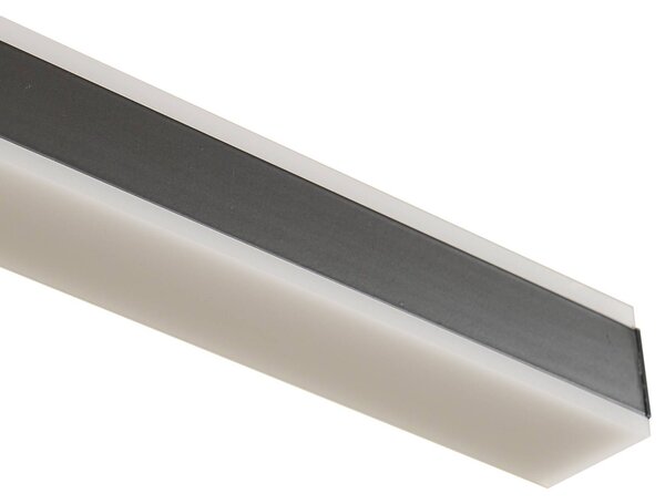 Lucande Pendolo LED-es függőlámpa, fekete, alumínium, 120 cm, dimmelhető, Fekete, Nappali / Étkező, Alumínium, Modern