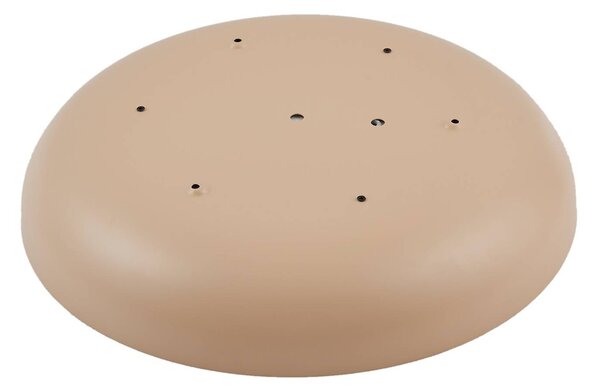 Lindby LED mennyezeti lámpa Florie, bézs, fém, Ø 40 cm, Krém / borostyánsárga, Nappali / Étkező, Műanyag, Modern