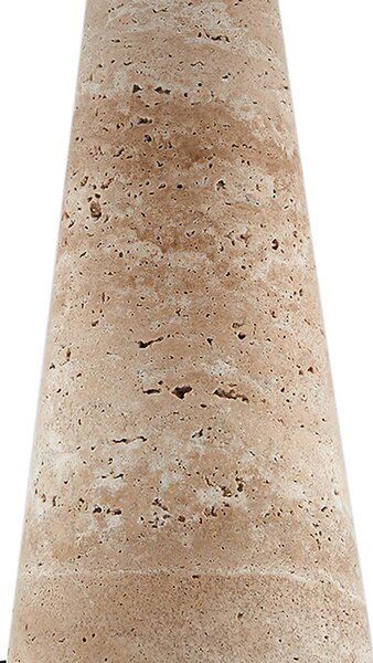 Lindby Magritt asztali világítás, bézs, fém, kő, 41 cm, Krém / borostyánsárga, Nappali / Étkező, Kő, Modern
