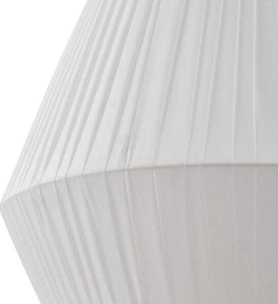 Lindby lógó világítás Vitore, Ø 40 cm, textil, fehér, dimmelhető, Fehér / opál, Nappali / Étkező, Textil / szövet / selyem, Skandináv
