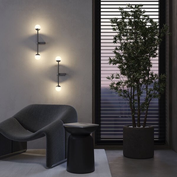 Maytoni modern fali lámpa touch fehér fekete mymod285wl-l10b3k