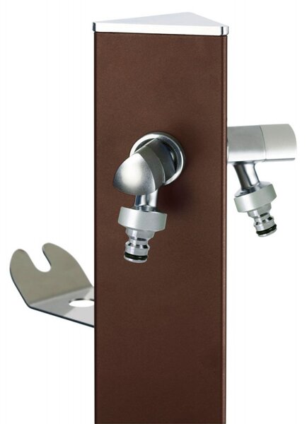 Modern alumínium kerti állókút, bronz - Aquapoint Triangle