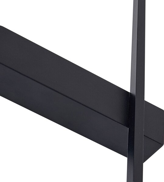 Lindby Natsumi LED fali világítás, fekete, alumínium, 90 cm, Fekete, Nappali / Étkező, Alumínium, Modern