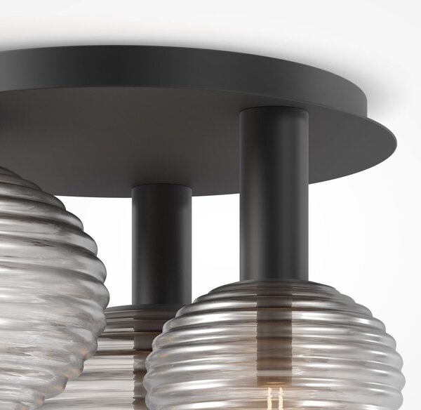 Maytoni modern mennyezeti lámpa reels fekete füstös mymod268cl-03b