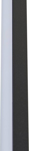 Lindby Natsumi LED fali világítás, fekete, alumínium, 90 cm, Fekete, Nappali / Étkező, Alumínium, Modern