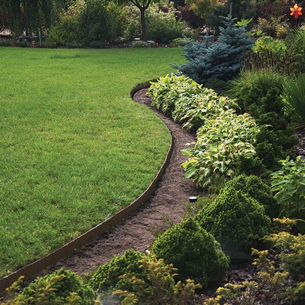 Kerti szegély szett Easy Border 10m x 5cm, barna
