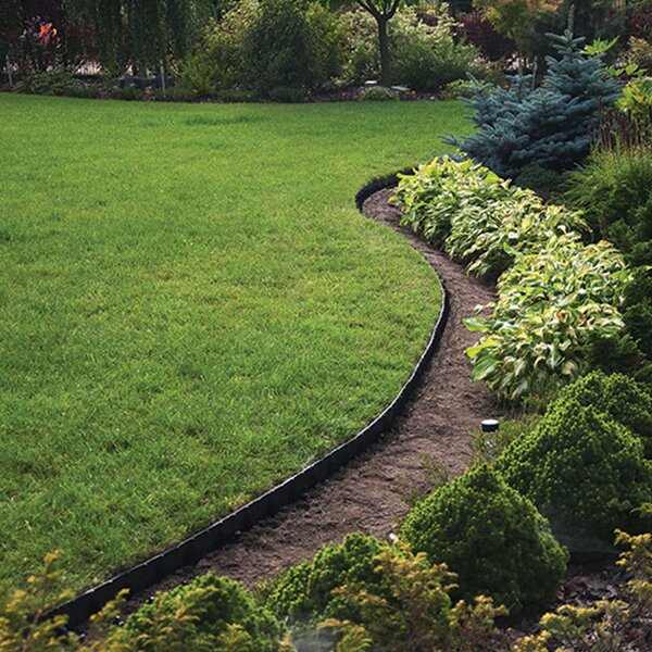 Kerti szegély szett Easy Border 10m x 5cm, fekete