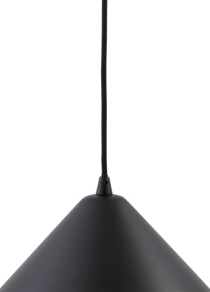 Lindby függőlámpa Clarine, fekete/fehér, Ø 50 cm, fém, dimmelhető, Fekete, Nappali / Étkező, fém, Modern