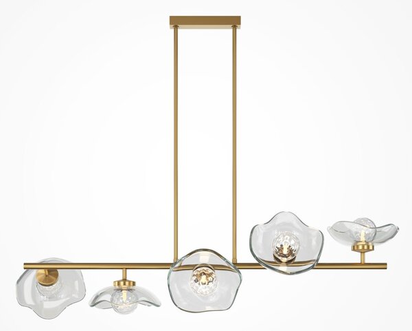 Maytoni modern függeszték miracle sárgaréz átlátszó mymod207pl-05bs