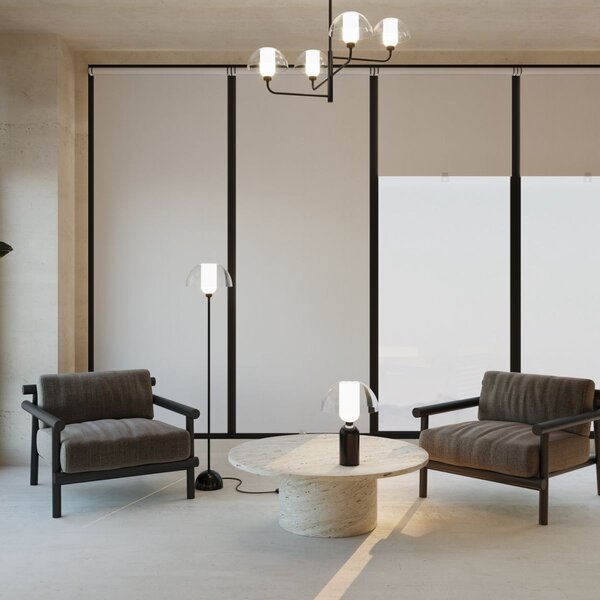 Maytoni modern asztali lámpa memory fekete átlátszó mymod177tl-01b