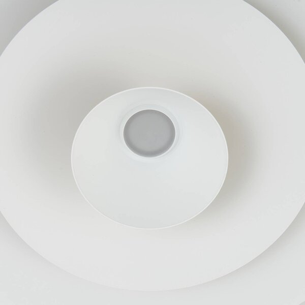 Lucande LED-es függőlámpa Livie, bézs, alumínium, Ø 50 cm, dimmelhető, Krém / borostyánsárga, Nappali / Étkező, Modern