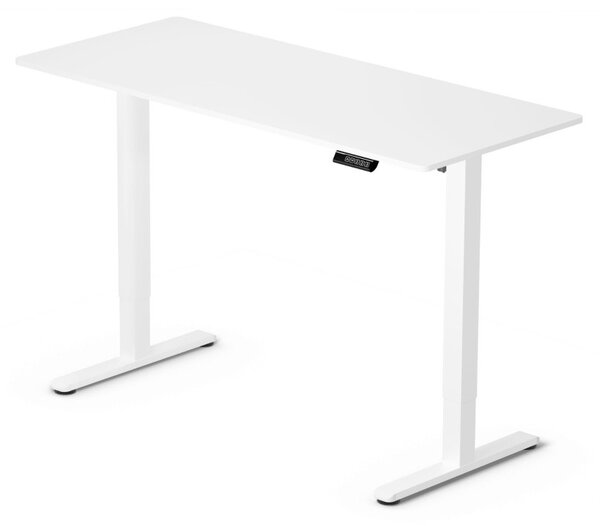 Elektromosan állítható magasságú íróasztal - 140x60cm fehér ülő-/állómunkához - LVN System Lite LV1716