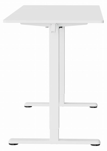Elektromosan állítható magasságú íróasztal - 140x60cm fehér ülő-/állómunkához - LVN System Lite LV1716