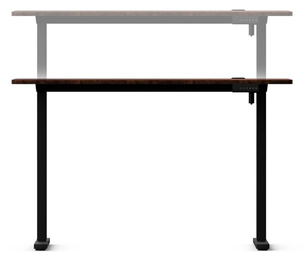 Elektromosan állítható magasságú íróasztal ülő-/állómunkához 120x60 cm barna LVN System Control+