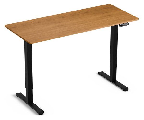 Elektromosan állítható magasságú íróasztal - 140x60cm arany tölgy ülő-/állómunkához - LVN System Lite LV1715