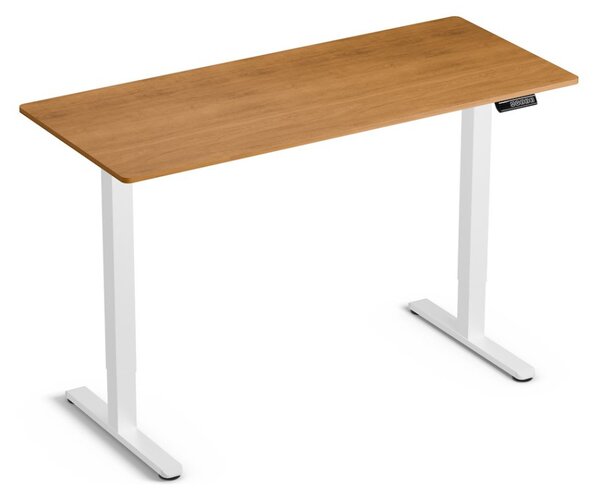Elektromosan állítható magasságú íróasztal - 140x60cm arany tölgy ülő-/állómunkához - LVN System Lite LV1718