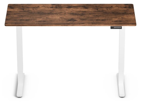 Elektromosan állítható magasságú íróasztal - 140x60cm rusztikus barna ülő-/állómunkához - LVN System Lite LV1717
