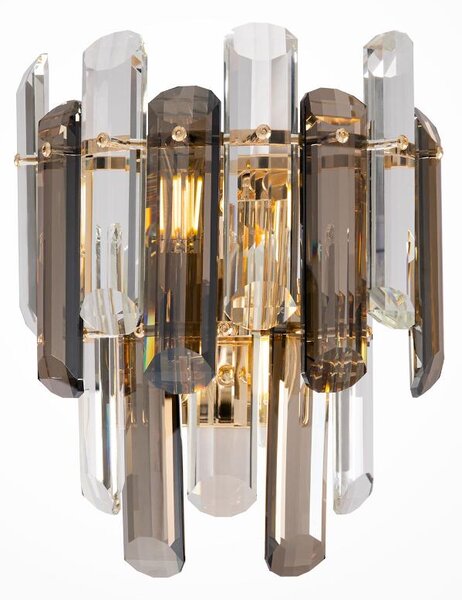 Maytoni glamour kristály fali lámpa flare arany mydia200wl-02g